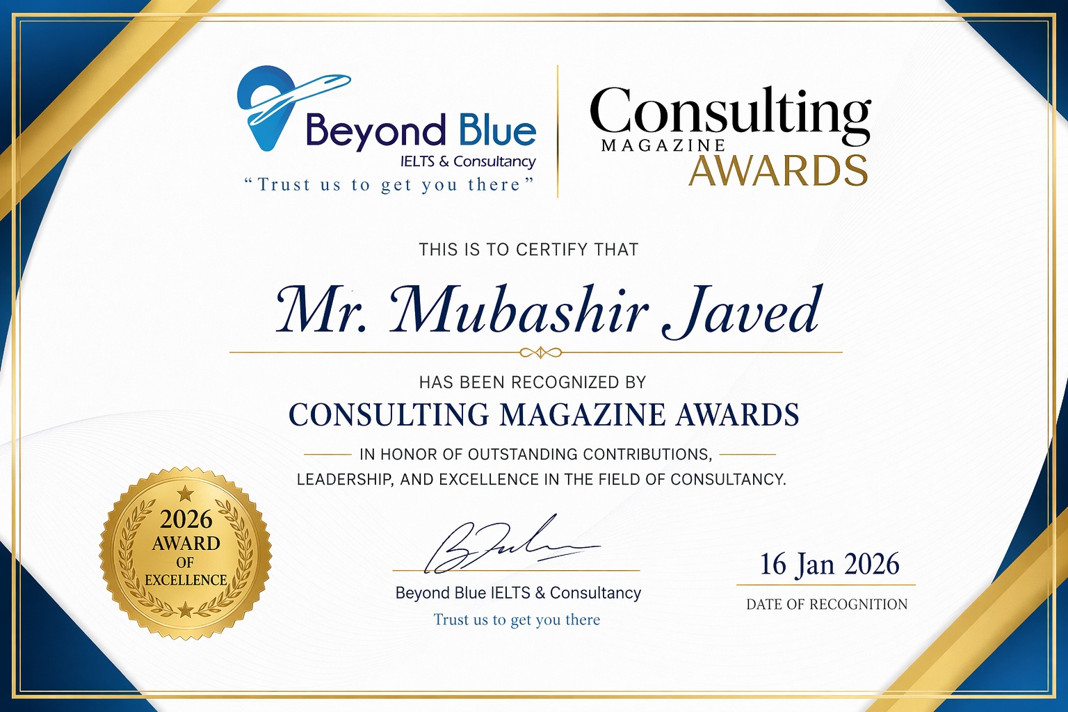 Beyond Blue certification 3